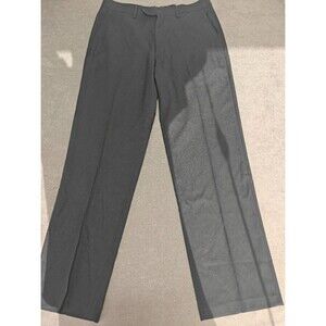 Haggar Men’s Black Dress Pants 34x32 Expand-O-Matic Stretch Classic Fit